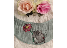 ADVENTSKALENDER 4. Dezember - Stickdatei - Maus Blume